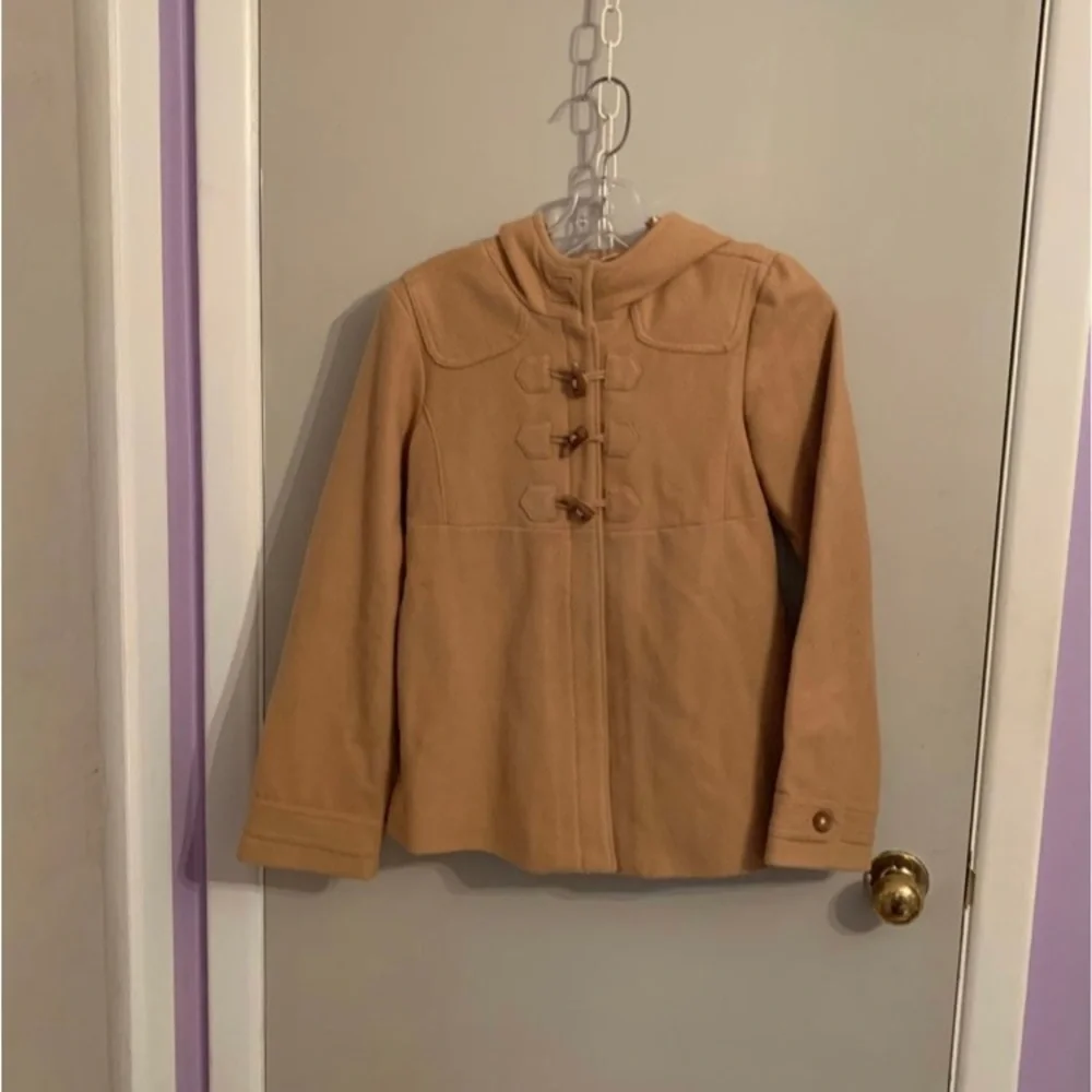 GAP girls Tan winter coat with hood